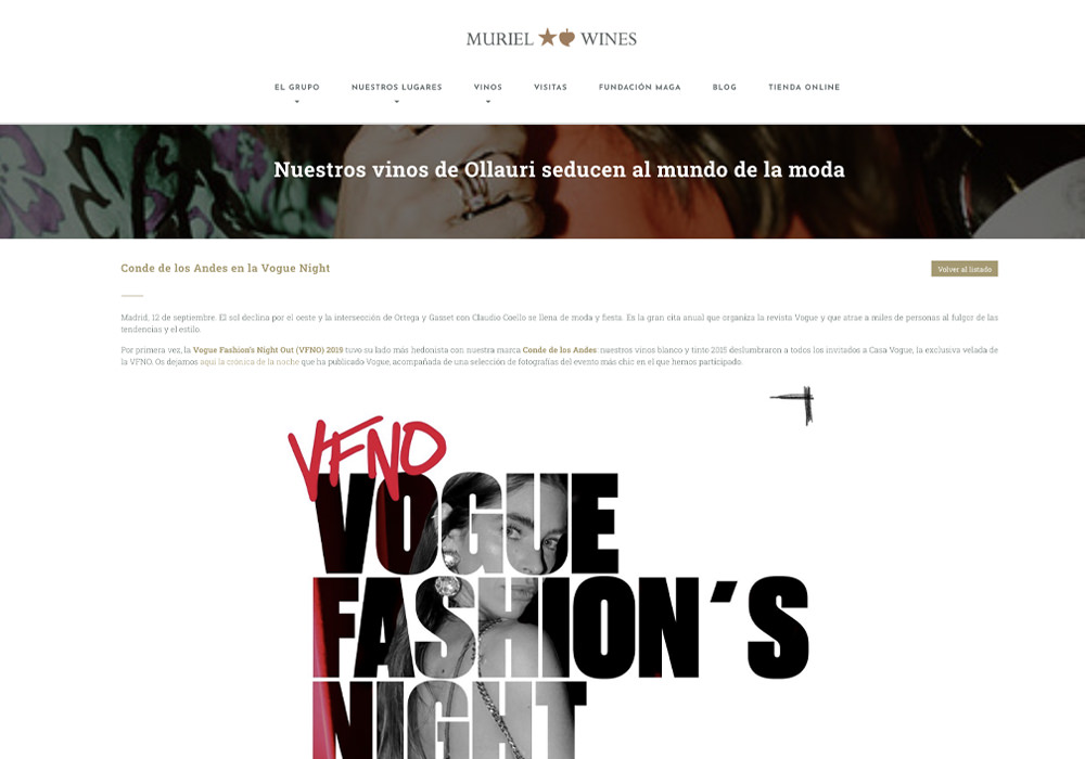 La Vogue Fashion Night Out en Muriel Wines